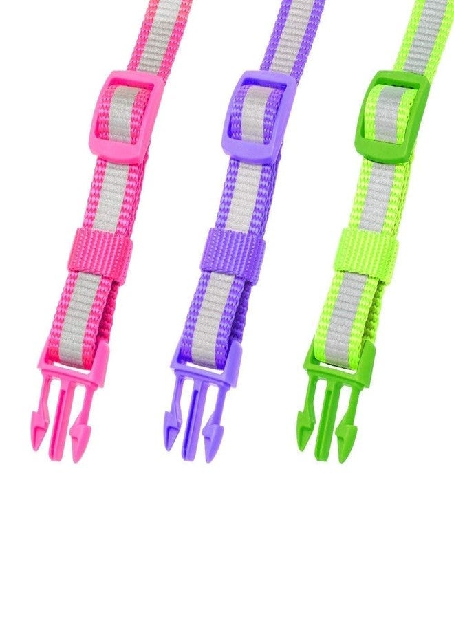 KittuPet Pack of 2 pcs Collar Relfective Collar for Your Kitten Pupies Dog Size 10 MM Random Color - Image 3